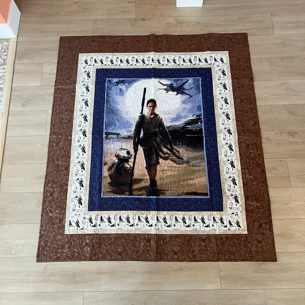 Handmade‎ Quilt 56x64 STAR WARS Rey 